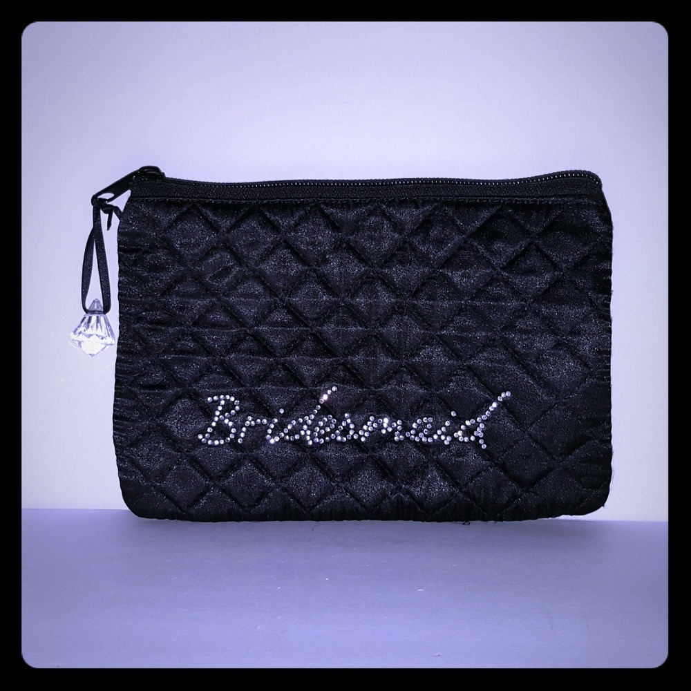 Bridesmaid Cosmetic Bag - Black